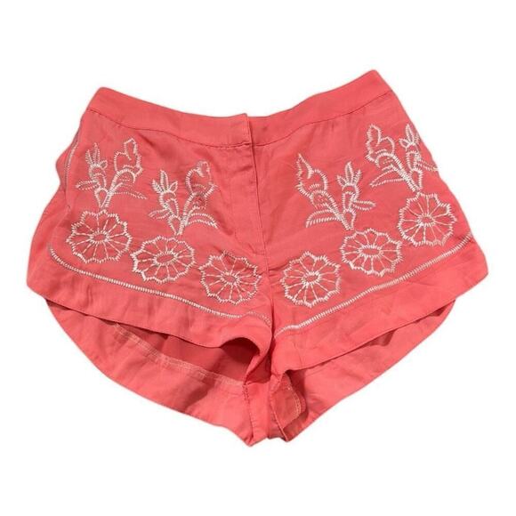 Chloah Embroidered Pink Shorts Size M - Picture 1 of 3